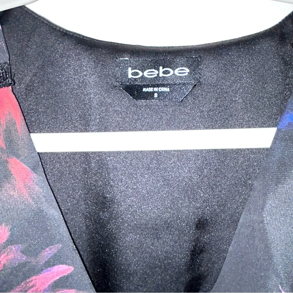 Bebe Dress with Pink and Blue Floral Design NWOT - Picture 5 of 6